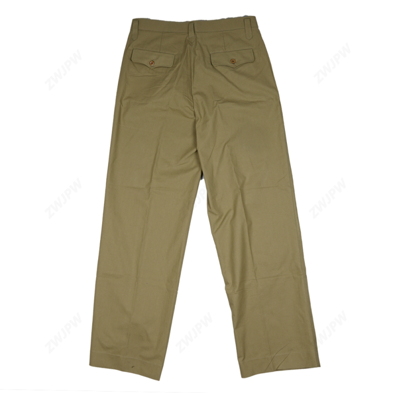 WW2 CHINESE ARMY Anti-japanese Military High-ranking Officers Grass Green Trousers Reproduction Film Pure Cotton
