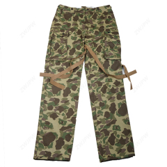WW2 US Army Military ARMY M42 PACIFIC CAMOUFLAGE PANTS COTTON FASHION The Pacific Ocean Paratrooper uniform