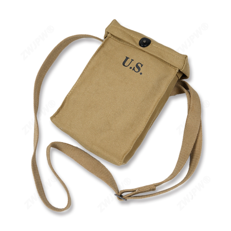 WWII WW2 US Army khaki Thomso Ammo pouch Article 6 capacity pouch