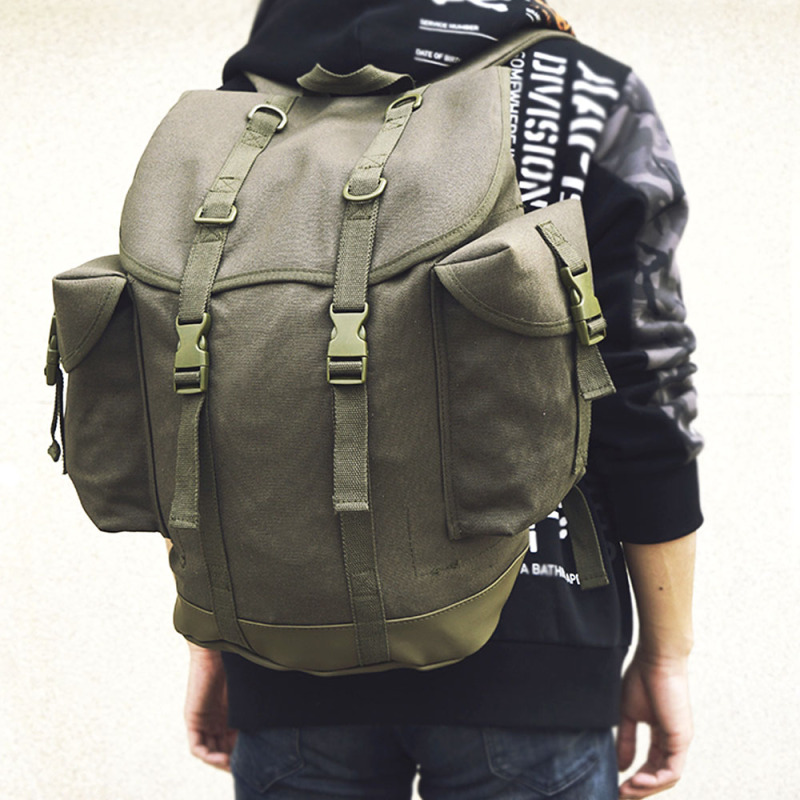 COLD WAR GERMAN ARMY MOUNTAIN BAG CANVAS BACKPACK OUTDOOR PACKAGE