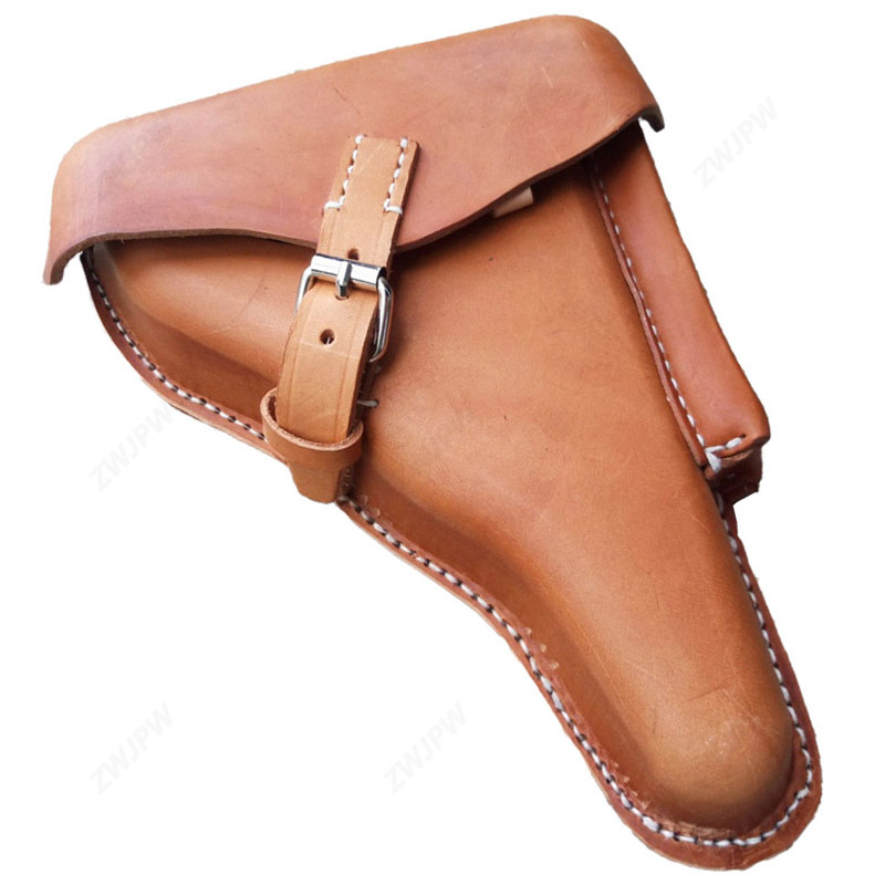 German WW2 Army Walther P08 Genuine Leather Holster （Brown）