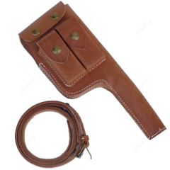 German WW2 Army Mauser C96 Leather Holster Square Head