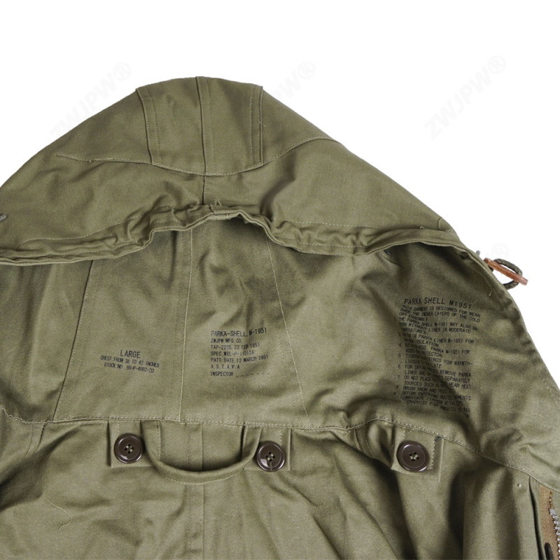ww2 Korean War Vietnam War US Army M51 m1951 Coat Cotton