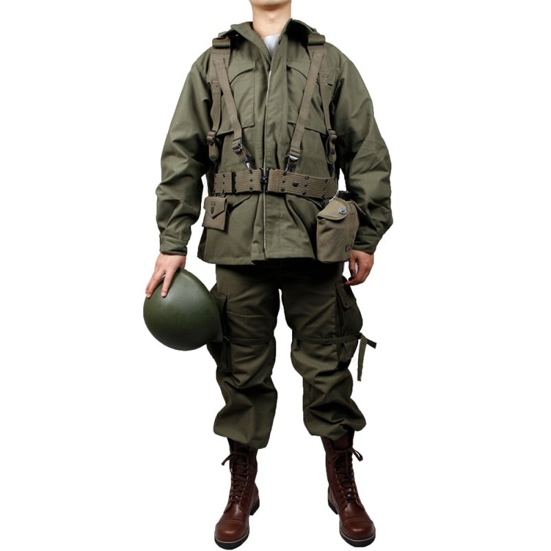 ww2 US army  green outdoor  M43 jacket Windbreaker uniform Pure cotton and 1945 Equipment  Group（no shoes，no Helmet）