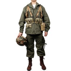 WW2 US army  green outdoor  M43 jacket Windbreaker uniform Pure cotton and M1 Garand Equipment Combination(no shooes,no helmet)