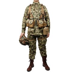 WW2 US Army Military ARMY M42 PACIFIC CAMOUFLAGE OTTON FASHION THE PACIFIC OCEAN PARATROOPER DUCK HUNTER UNIFORM  and  B. A.R.6