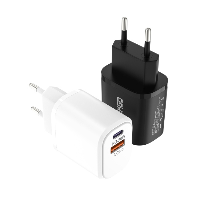 ESEEKGO PD-S02 Set 1A1C QC3.0+PD20W Wall Charger with C-L data cable