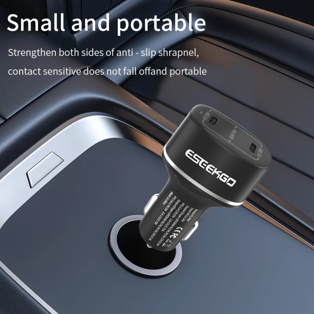 ESEEKGO ES-PD7 2*Type-C PD30W+PD30W Rapid 60W Car Charger