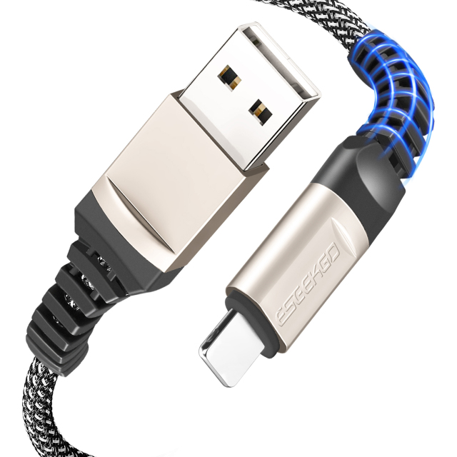 ESEEKGO ZAF201 2.0A Zinc Alloy Braided Data Cable