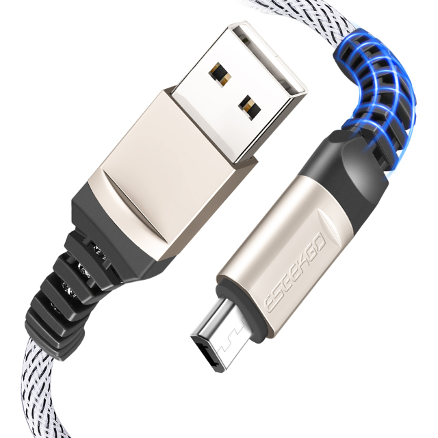 ESEEKGO ZAF201 2.0A Zinc Alloy Braided Data Cable