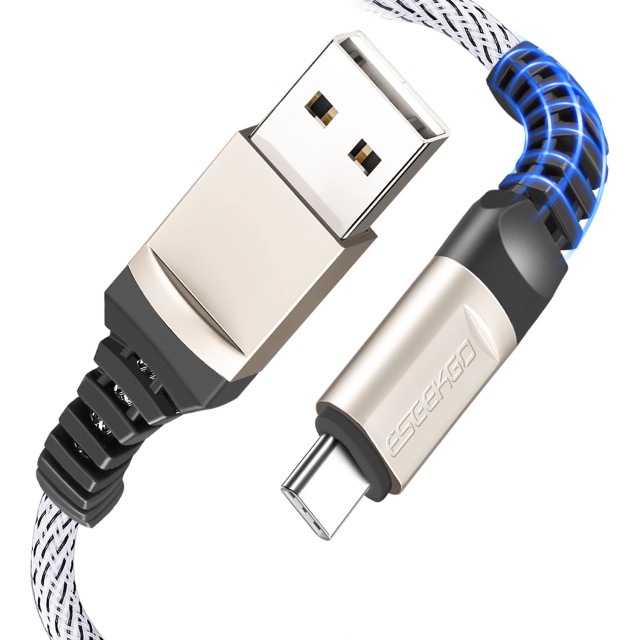 ESEEKGO ZAF201 2.0A Zinc Alloy Braided Data Cable