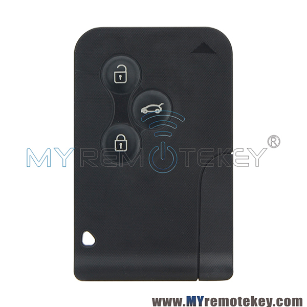 Smart key card for Renault Megane II Scenic II Grand Scenic 2003 2004 2005 2006 2007 2008 433mhz PCF7947 3 button without logo 7701209132