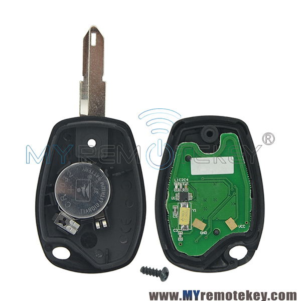 Remote car key PCF7946 or PCF7947 ASK or PCF7926 2 button NE73 433mhz for Renault