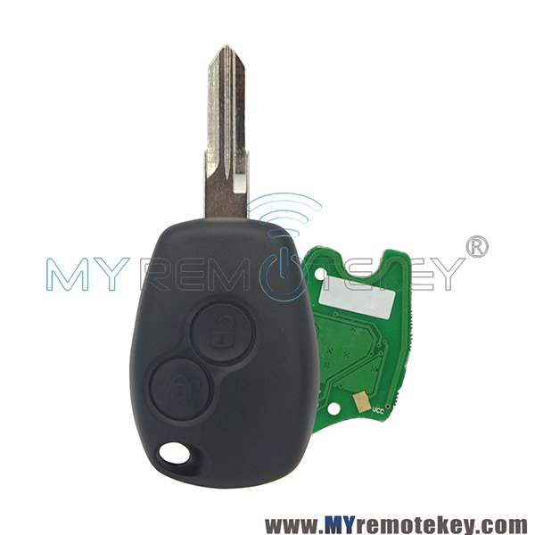 Remote car key 2 button PCF7946 or PCF7947 ASK or PCF7926 VAC102 433 mhz for Renault