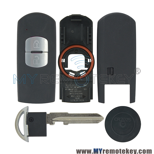 Smart key case shell car key cover 2 button for 2009 - 2013 Mazda CX-5 CX-7 3 5 6