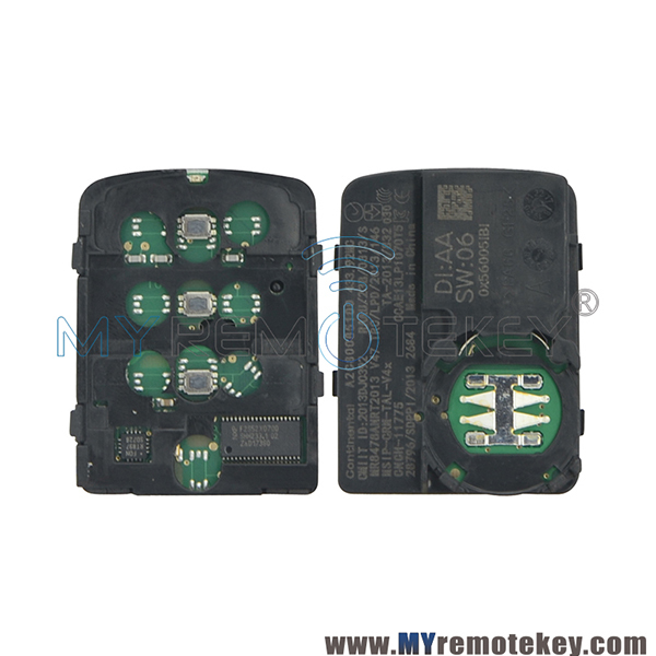 P/N 72147-TEX-G01  72147-T9A-H01  FCC ID: KR5V2X Smart key 3 button 434.92Mhz ID47 chip  NCF2951X   A2C39695100 for Honda City Fit XRV Vezel