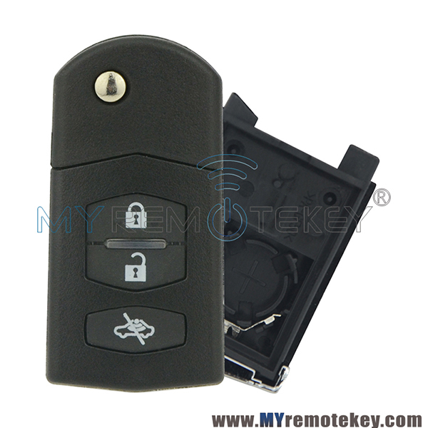 New style Flip remote key case shell for Mazda 2 3 6 RX8 MX5 3 button