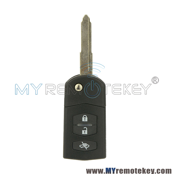 New style Flip remote key case shell for Mazda 2 3 6 RX8 MX5 3 button