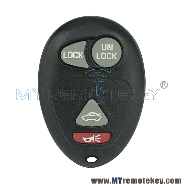 1 pack Remote key fob shell case for GMC Buick Chevrolet Pontiac 4 button L2C0007T