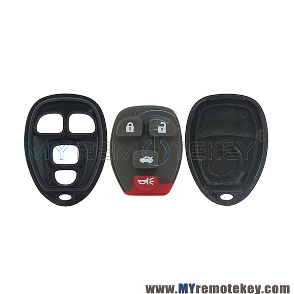 For Buick Lucerne Cadillac Chevrolet remote fob case OUC60270 4 button