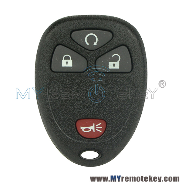 OUC60270 / OUC60221 Remote Fob for Chevrolet Buick Pontiac 4 button 315mhz 15913421 with battert holder