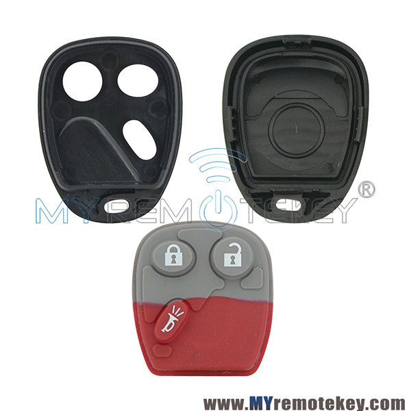 Remote case only for GMC Cadillac Chevrolet Pontiac 3 button LHJ011