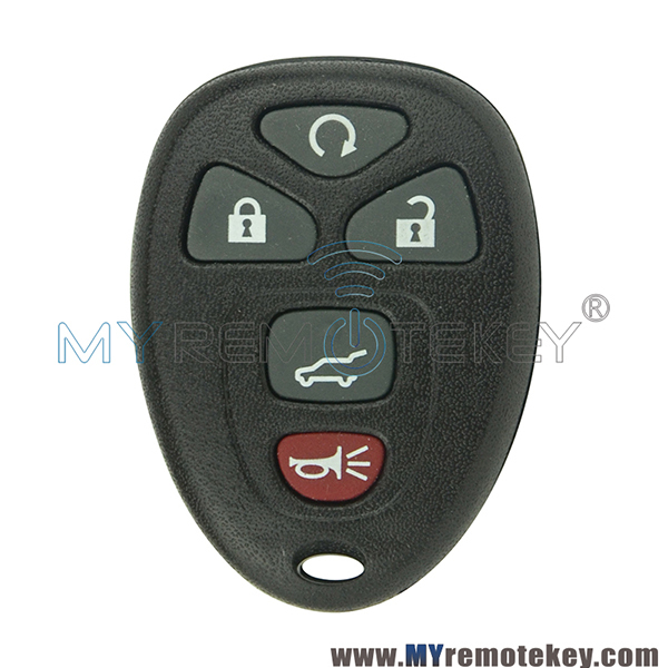 OUC60270 Remote fob for Buick Cadillac Chevrolet 5 button 315mhz with battert holder