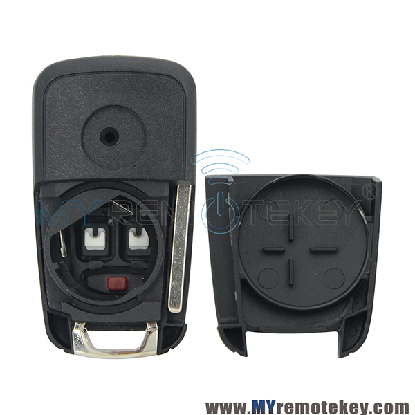 Flip remote key shell case 5 button for Chevrolet Cruze Buick