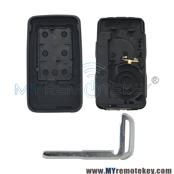 Smart car key shell case cover KR55WK49266 / KR55WK49264 for Volvo S60 S80 S80L V40 V60 V70 XC60 XC70 2008 2009 2010 2011 6 button