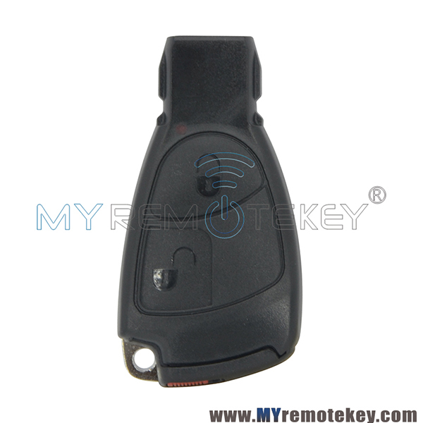 For Mercedes Benz C E S 2 button smart key case with battery holder