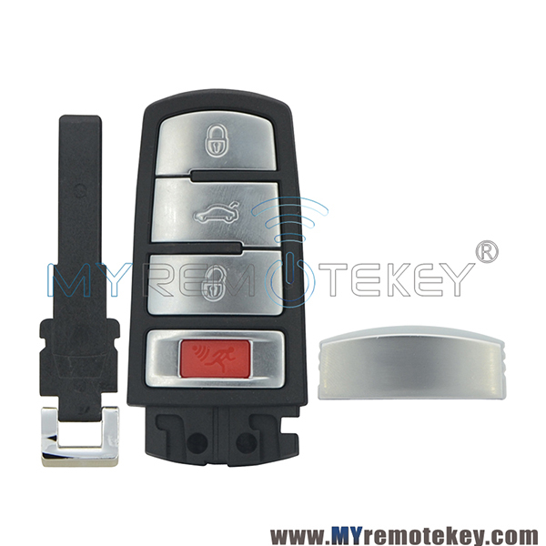 NBG009066T smart car key shell 4 button for VW Volkswagen Passat CC 2010 2011 2012