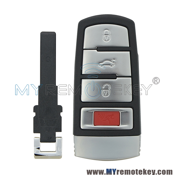 NBG009066T smart car key shell 4 button for VW Volkswagen Passat CC 2010 2011 2012