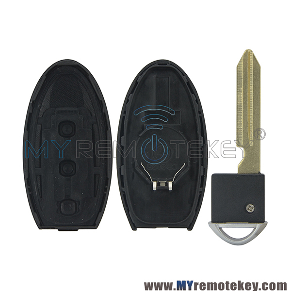 Smart key shell case 3 button for Nissan Lannia Bluebird