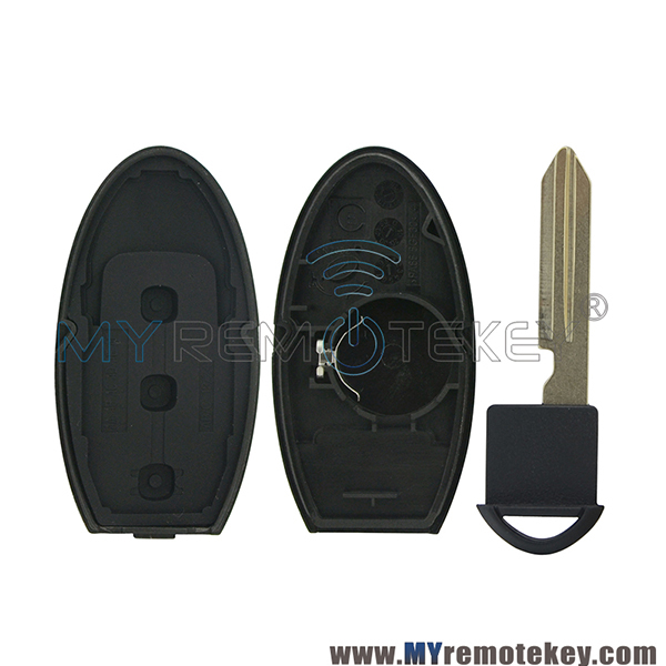 Smart key shell case 2 button with panic KR55WK48903 for Nissan Altima Maxima