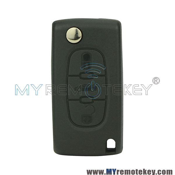 CE0536 Flip remote key shell case for Citroen C2 C3 C4 C5 Peugeot 207 208 307 308 407 408 3 button Trunk VA2 HU83