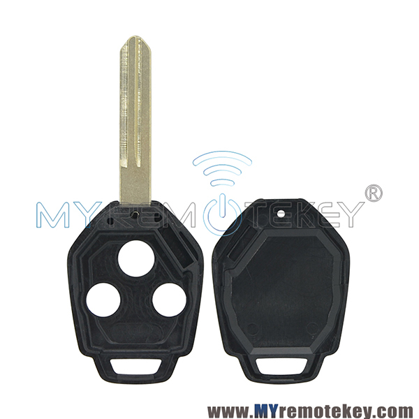 Remote key shell case 3 button NSN19 for 2009 2010 2011 2012 Subaru Outback Legacy Tribeca 