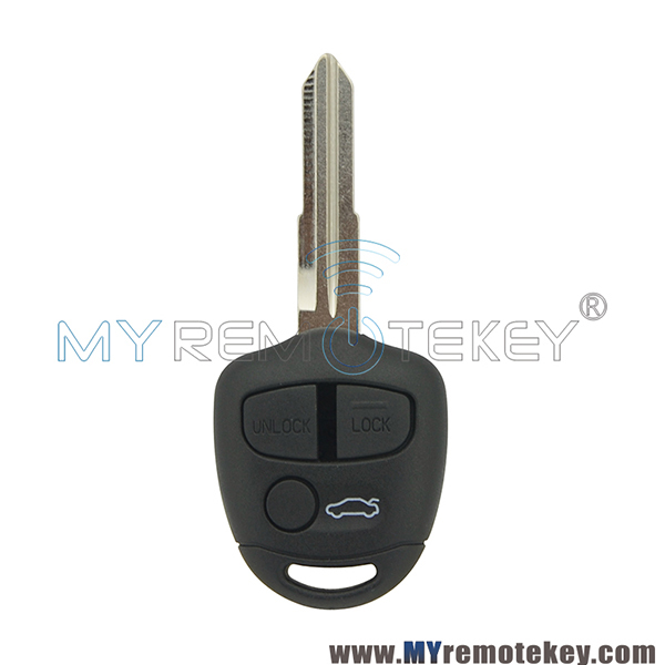 Remote car key shell case MIT8L 3 button For Mitsubishi Triton Lancer Evo