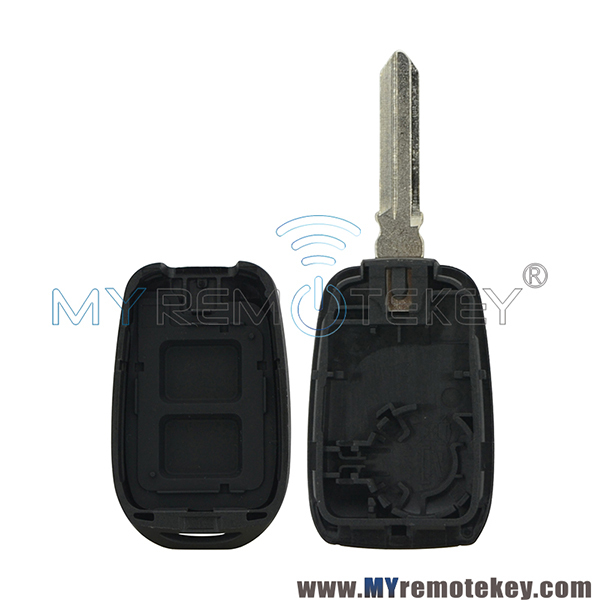 Remote key shell 2 button for Renault Duster Logan Sandero Clio Fluence Vivaro Master