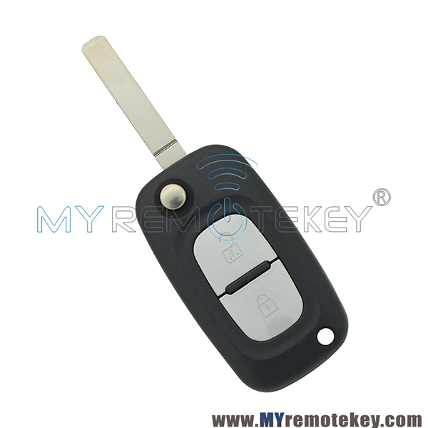 Flip remote key shell for Renault 2 button VA6