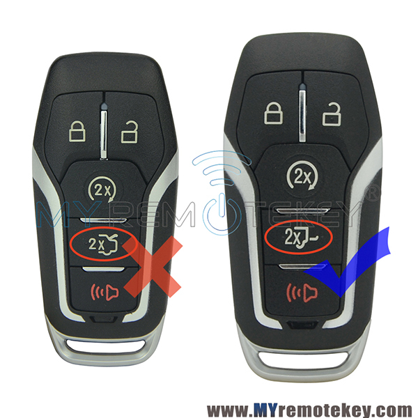 M3N-A2C31243300 smart key shell case 5 button for Ford F-150 F-250 2015 2016 2017 164-R8117 5926054