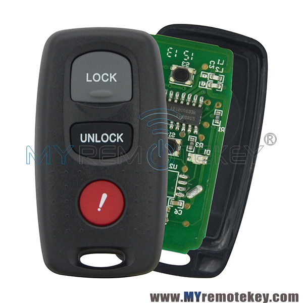 KPU41846 Remote key fob 3 button 313.8Mhz for Mazda 3 6 2004 2005 BN8P675RY