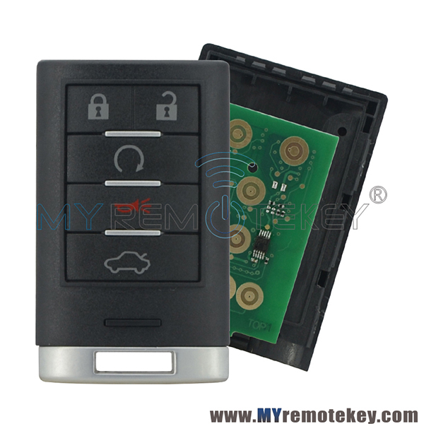 25943676 smart key 5 button 315Mhz ID46-PCF7952 chip for Cadillac CTS STS 2008 2009 2010 2011 M3N5WY7777A 25943677