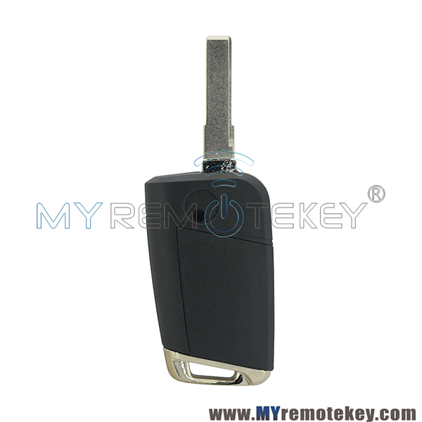 Flip remote key shell case 3 button for VW Golf 7 2013 2014