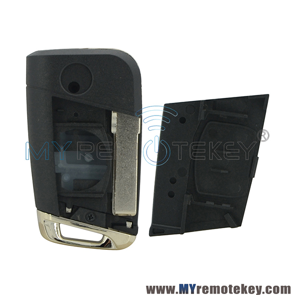 Flip remote key shell case 3 button for VW Golf 7 2013 2014