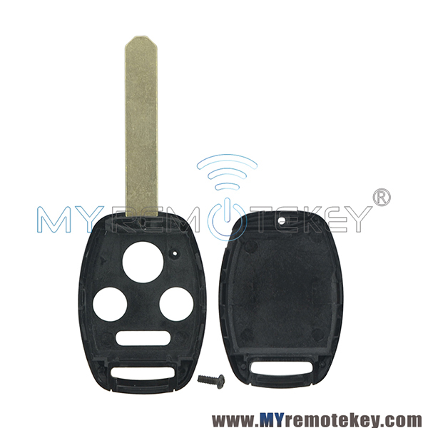 (No chip room)Remote key shell 3 button with panic for Honda Accord Civic CR-V Fit Pilot