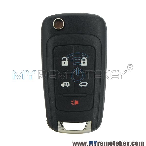 Flip remote key shell case 5 button for Chevrolet Buick GL8 2010 2011 2012 2013