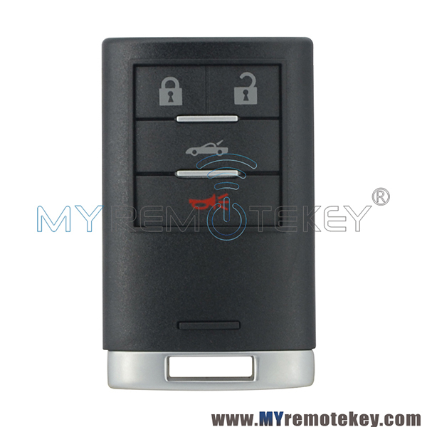 Smart key case 4 button M3N5WY7777A for Chevrolet Corvette 25926479