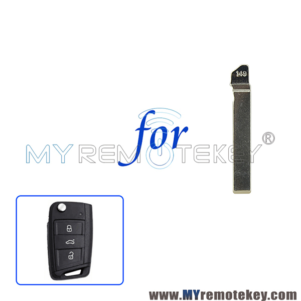 Replacement Flip Floding Remote Key Blade HU162T Car key Blank For VW Golf 7  (New 149#)