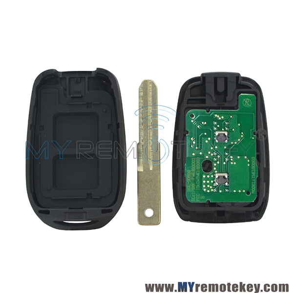 Remote Key 2 Button 433Mhz FSK Hitag AES-4A Chip For 2016 2017 Renault Duster Sandero Kwid