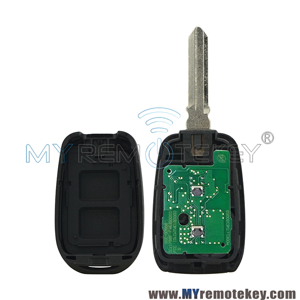 Remote key 2 button 433Mhz FSK Hitag AES-4A Chip for Renault Duster Logan Sandero Clio Fluence Vivaro Master